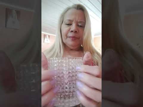 ASMR Short # tappings no copo de vidro. #  🥱🥱