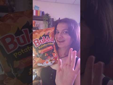 TRYing Buldak Chips. #fypシ゚viral #mukbang #asmr