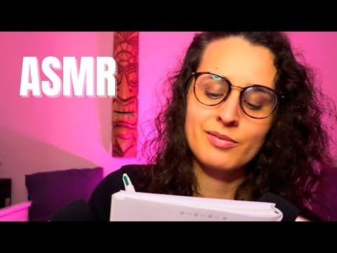 ASMR FR | RP JE TE POSE DES QUESTIONS POUR T’ENDORMIR ✍️