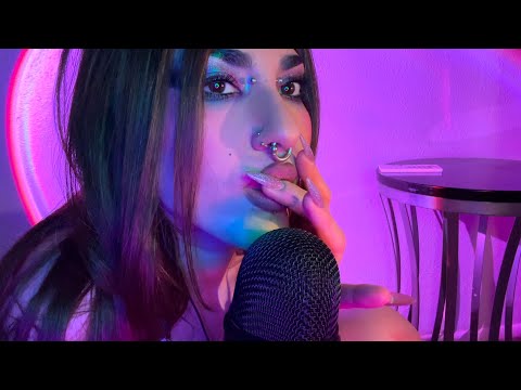 Slow Kiss Comfort ASMR 💜 Mouth Sounds & Fluffy Mic for Deep Sleep
