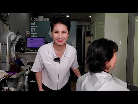 미용실 ASMR #뿌리염색 #흑갈색 백모량이 많고 억센 모발 흑갈색으로 깔끔하게~ Hair salon ASMR #Dyeing the roots