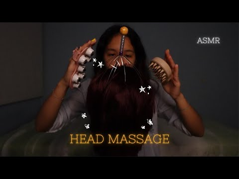 ASMR - Masaje de cabeza para que te DUERMAS 😴 (+Mouth Sounds)