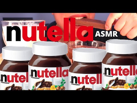 ASMR NUTELLA + CHOCOLATE WAFERS AND MILK MUKBANG 먹방  *CRUNCHY* EATING SOUNDS | Mandy Foods ASMR