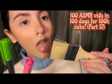 ASMR- Extremely fast & aggressive spit painting and mixing but you choose the colours🌈🦄