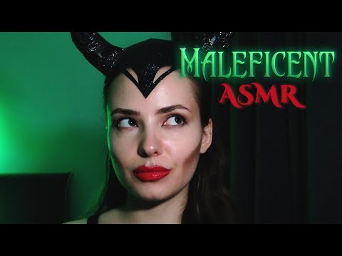 🦇 ASMR roleplay: Maleficent does your Halloween makeup 💄