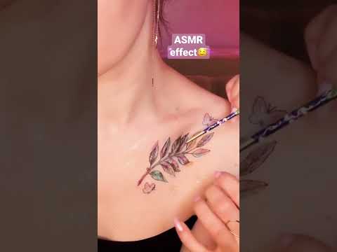 Tracing TATTOO 🤤 #asmr #relax #sleep