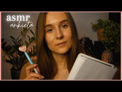 asmr po polsku 🌙 zadaję ci relaksujące pytania 📝 ROLEPLAY *ciarkotwórcza ankieta* (polish whisper)