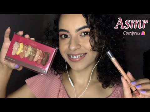 ASMR- COMPRAS DE MAQUIAGEM 💄 Lançamento Nina Secrets, loja do 10, e mais! 