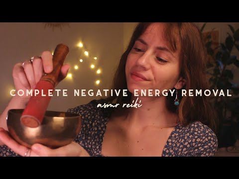 ASMR REIKI daily chakra cleanse for empaths | negative energy removal, plucking, chakra balancing