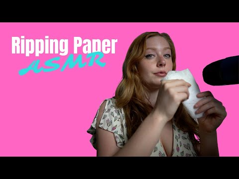 ASMR | Satisfying, Relaxing Paper Ripping, Tearing and Rubbing Sounds (No Talking)