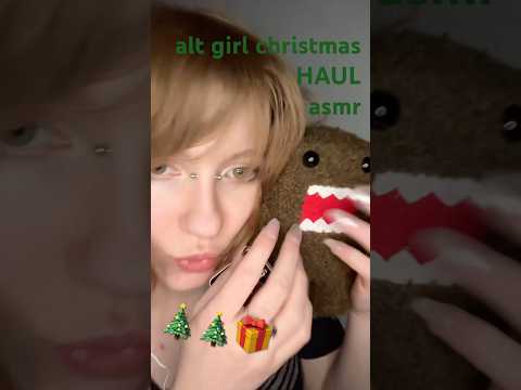 weird girl christmas haul asmr🎄🎄🙂‍↕️#asmr #christmashaul #haul #asmrhaul #altgirl