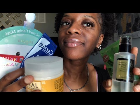 ASMR 🧖🏾‍♀️ Big Sis Does Your Skincare RP (layered sounds + aggressive hand movements)