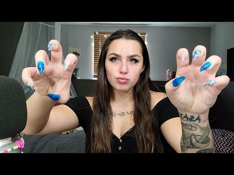 ASMR- Tapping & Whispering W/ Long Nails