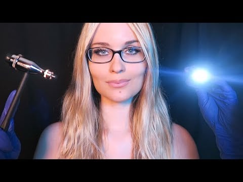 ASMR Eye Exam and Face Exam (light triggers and face touching)