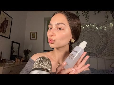 asmr skincare favs ! (favorite products, how to keep clean skin) 