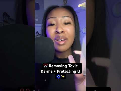 ✂️ Removing toxic karma + Protecting U 🧿✨ #asmr #reiki #energyhealing #asmrforsleep #relax