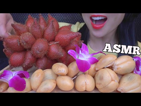 ASMR SNAKE FRUIT (RELAXING EATING SOUNDS) LIGHT WHISPERS | SAS-ASMR