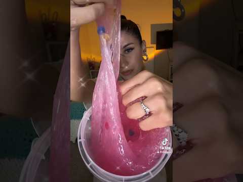 SATISFYING SLIME ASMR 🩷         #asmrtingles #asmrvideos #satisfying  #slimeasmr