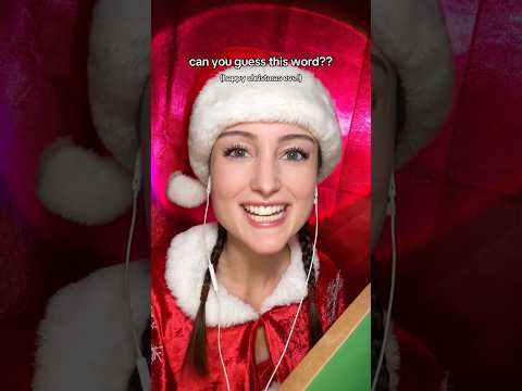 only one more guess the Christmas word to go! #asmr #guesstheword #christmas