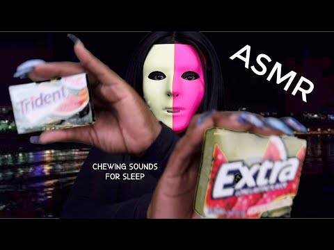 Trident ASMR Eating Sounds Watermelon Chewing Gum