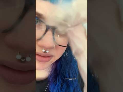 ASMR silently cleaning your eyeballs 👁️👁️ #asmr #shorts