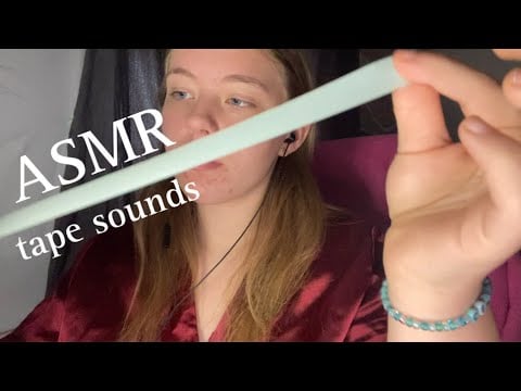 ASMR tape sounds (sticky sounds and tearing)