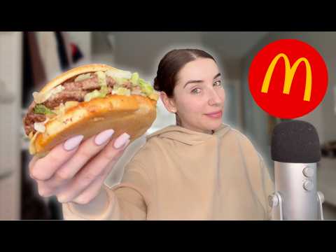 ASMR | Trying the McDonald's Big Arch Burger
