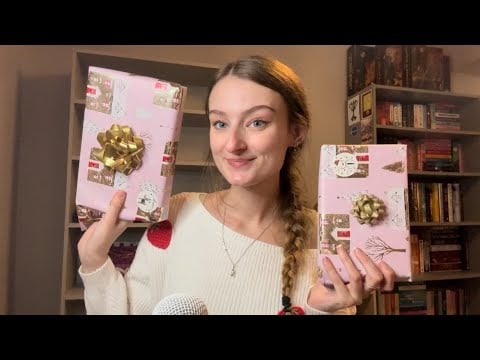 ASMR Book Advent Calendar Week 1! (Book triggers and close whispers) 