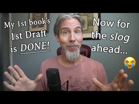 My 1st Book's Initial Draft is Done! (Now for the work ahead...) (ASMR)