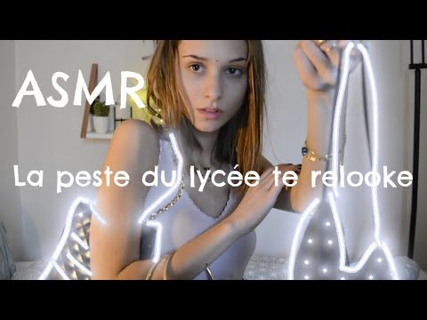 ASMR FRANÇAIS - LA PESTE DU LYCÉE TE RELOOKE ! (Whispering, multidéclencheurs)