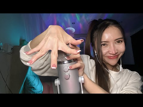 ASMR เสียงเกาไมค์ช้าๆเล่นหน้ากล้อง(Scratch the mic slowly and play in front of the camera)