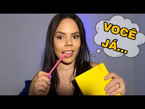 ASMR | FAZENDO PERGUNTAS DESCONFORTÁVEIS SOBRE A SUA PERSONALIDADE! 🫣