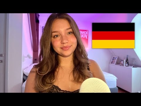 ASMR in German! 🇩🇪💞 (Whispering Trigger Words for Sleep 😴) 