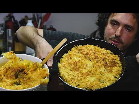 ASMR HOMEMADE SMOKED BACON CHEDDAR MAC N CHEESE *Secret Ingredients!!!* CRUNCHY TOP ! 마카로니와 치즈 먹방