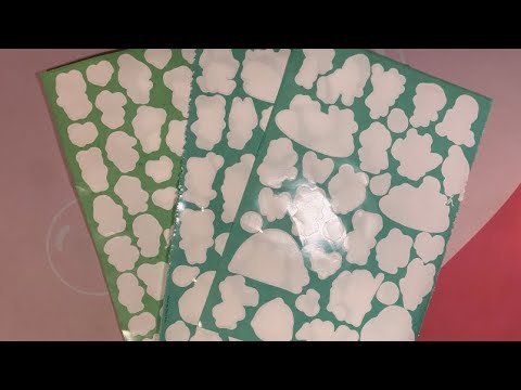 ASMR Taking Stickers Off Of Sticker Pages (No Talking)