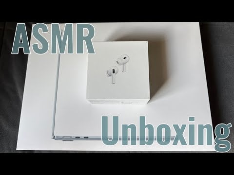 ASMR MacBook Air and AirPods Pro 2 unboxing 💻 