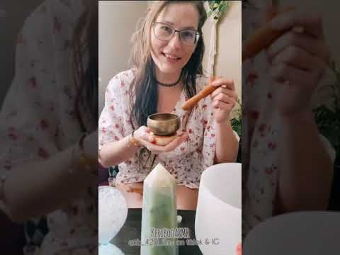 Singing Bowl Sound Bath with Aura Citrine for Abundance