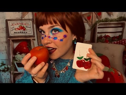 ASMR for Autism: Fancy Fruits Jewelry Store 🍎🫐🍊(neurodivergent friendly, stimming, reading)