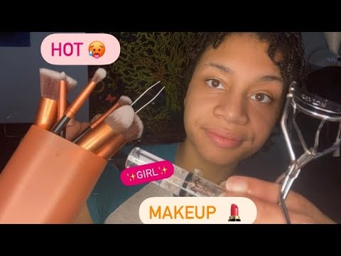ASMR - Hot Girl Makup *Not only for girls* (Kayleigh)