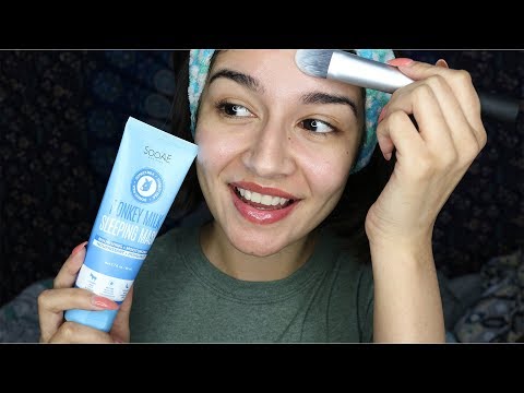 ASMR Removing My Makeup + Skin Care (Whispering)