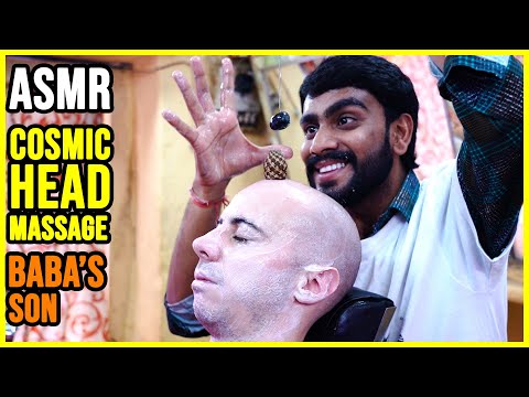 COSMIC MASSAGE by BABA'S SON 💛 World's Greatest Head Massage 💛 ASMR BARBER