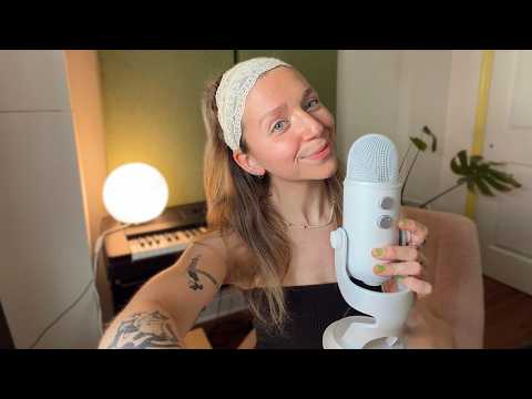 ASMR | slightly inaudible whisper ramble & hair brushing