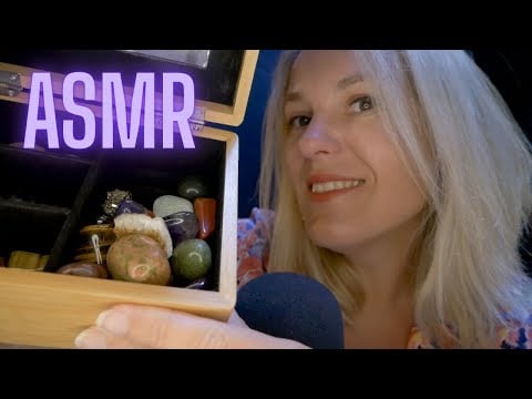 ASMR FR 💎 Détente avec des pierres de lithothérapie ! Je te montre notre collection