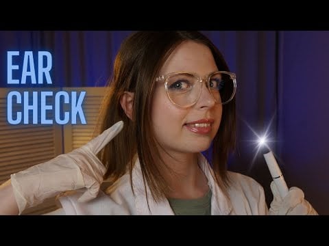[ASMR] 👂Gentle Ear Check by Doctor Zaty | Medical ASMR, Latex Gloves
