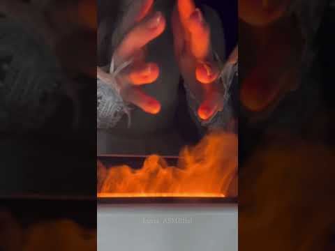ASMR Bonfire Triggers🔥Light and Hand Movements for sleep🫶#asmr #shorts #blueyetti