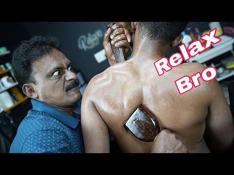 Lots Of Cracking Head & Body Massage By Big Eyes Barber ASMR | Ear Crack | Spine Crack | Neck Crack