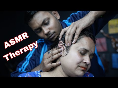 ASMR Head Massage Therapy For Her | Scratching And Tapping Therapy For Better Sleep