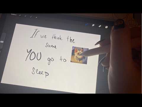 ASMR If we think the same, you have to go to sleep!