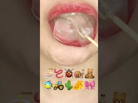 asmr EMOJI FOOD eating sounds(sped up)#asmr#asmrsounds #asmrsounds #audio