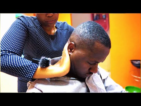 Satisfying ASMR Haircut with Soothing Head and Shoulder Massage